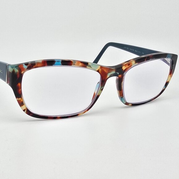 *SOLD* Prada VPR 18O NAG-1O1 Spotted Blue Havana Eyeglasses Frame w/ Flexhinge - Picture 6 of 12
